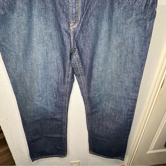 New! Ariat Work Flame Resistant CAT 2 Relaxed Basic Boot Cut Blue Jean Sz 42X30 - Picture 6 of 11